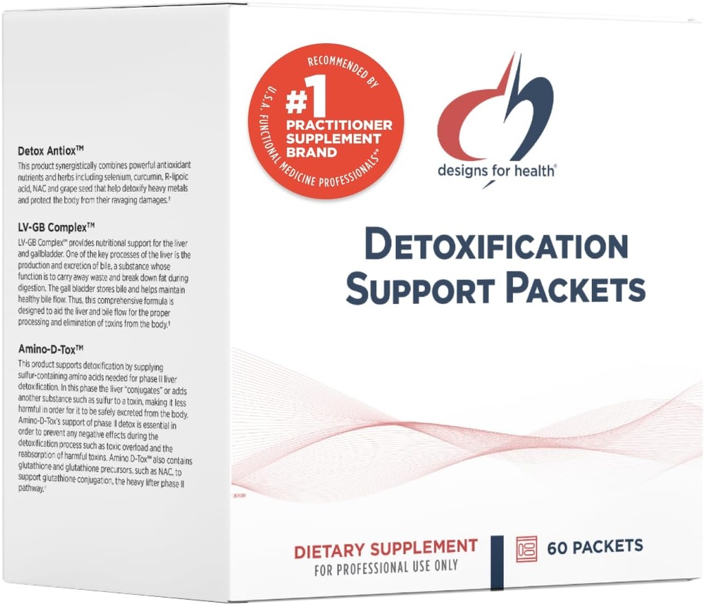 Design til sundhedsafgiftning Support Pakker - 3-Part Easy Full Body Detox, Lever Rense Support Kit - Detoxify med næringsstoffer, Calcium D- glucarat, Milk Thistle + Mere (60 Pakker)