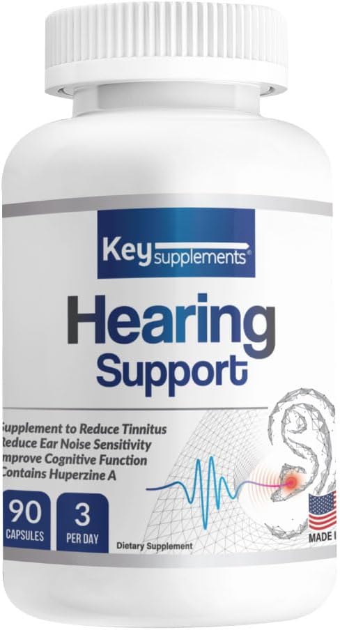 Key Kosttilskud Hørestøtte 90 Kapsler, Tinnitus Relief til Ringøre