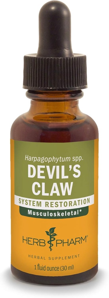 Herb Pharm Devil 's Claw Liquid Extract til støtte af bevægeapparatet - 1 Ounce (DDCLAW01)