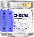 Skål Genopret 124; tillæg med DHM + L- Cysteine • 124; Føl bedre efter at have drukket & Support din lever • 124; 24 Doser • 124; Dihydromyricetin, Cysteine, Milk Thistle, Prickly Pære, B- Vitamin, Ingefær