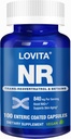 Lovita NR (Nicotinamid Riboside) 840 mg, NAD tillæg med trans- Resveratrol og betain, Promote NAD Plus niveauer, sund aldring, 100 Vegansk enteric- coated kapsler