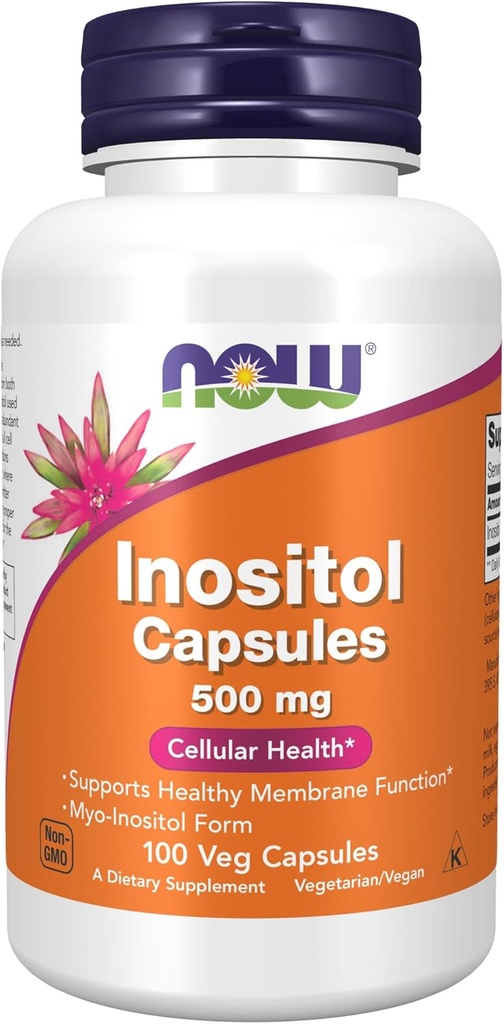 NOW Inositol 500 mg,100 Capsules