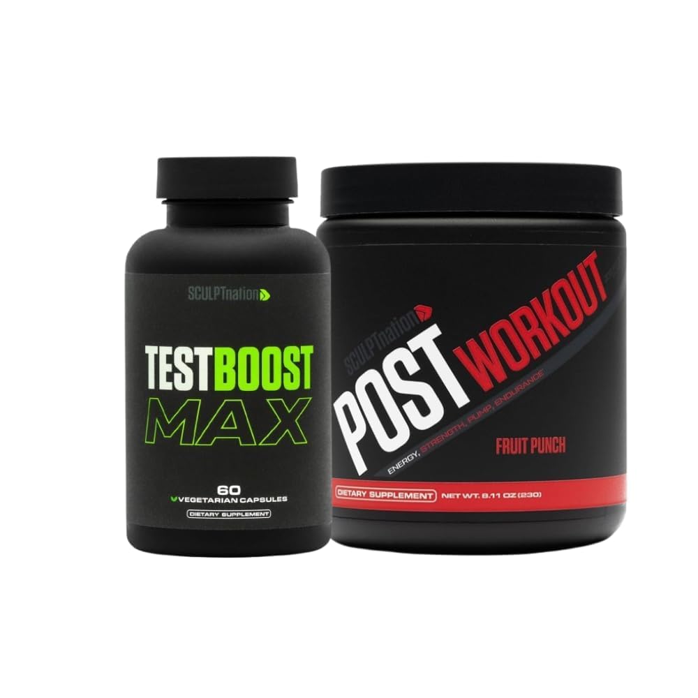 Schedpt Nation by V Shred Test Boost Max og Post Workout Fruit Punch Powder Bundle