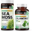 BIO KRAUTER Sea Moss 90 Gummies & Cilantro 100 Kapsler