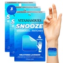 Vitamaskernes soveplastre for voksne, Snoozeme Wellness Hydrogel Patch (3- Pack) - Sove med Lavendel, Melatonin, & Valerian Root - Cruelty- Free, Koreansk hudpleje soveklappe