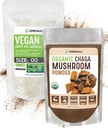 XPRS Nutra Organic Chaga Powder 4 Ounce med størrelse 00 Pre- Separated Tomme kapsler (100 Greve) Bundle