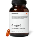 Momentous Omega-3 Fish Oil - High- Potency EPA & DHA Supplement for mænd og kvinder - Supports Heart, Joint, & Brain Health - NSF Certified for Sport - Non- GMO - Gluten- Free - 1.600 mg - 30 Servere