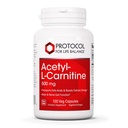 Protocol Acetyl- L- Carnitin 500mg - Energitillæg, nerve, og Brain Support - 100 Veg Caps