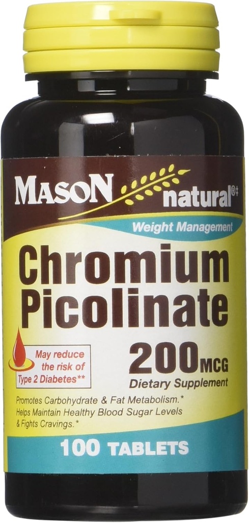 Mason Vitaminer Chrom Picolinate Tablets, 60 Count
