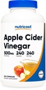 Nutricost Apple Cider Vincipe Kapsler 500mg, 240 Vegetariske Kapsler - Natural, Vegetar, GMP, Non- GMO og Gluten Free