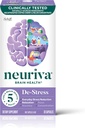 NEURIVA Destruction Brain Supplement for Fokus, Koncentration og Nøjagtighed med L- Theanin for afslapning og hverdagsstress Reduktion og melon Koncentrat til at hjælpe bekæmpe oxiderende stress, 30kt kapsler
