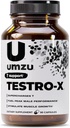 UMZU Testro- X tillæg til mænd - 90 kapsler til 30 dages forsyning - understøtter energi, fokus, styrke & muskel Inddrivelse - med Ashwagandha & Zink - Natural Mænds Wellness Support Formel
