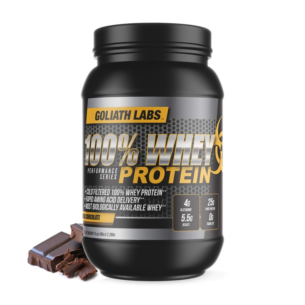 Goliath Labs er 100% Whey Protein Powder 5 LB (chokolade)