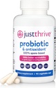 Bare Thrive Probiotic & Antioxidant Supplement - 100% Spore- baseret fordøjelses- og immunstøtte - Gluten Free, 90 Caps