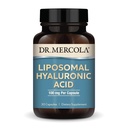 Dr. Mercola Liposomal Hyaluronsyre, 30 Servering (30 kapsler), 100 mg Per kapsel, Kosttilskud, fremmer hud udseende, ikke-GMO