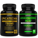 DORADO NUTRITION Epicatechin Extract 750mg Per Serving - (120 kapsler) og arachidonsyre Supplement 1500mg (150 kapsler)