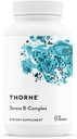 THORNE - Stress B- Complex - Vitaminer B2, B6, B12 & Folate i høj- Absorberbare og aktive former - Ekstra vitamin B5 for binyrebarktilskud, Stress Management & immunfunktion * - 60 Serveringer