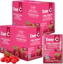 Energi- C Multivitamin Drink Mix - Vitamin Pakninger til vand, Elektrolytter Powder Pakninger, Vitamin Drink Mix, Hydration Liquid Mix, Immunbooster til voksne, Sund energi - Hindbær, 60 Greve