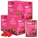 Energi- C Multivitamin Drink Mix - Vitamin Pakninger til vand, Elektrolytter Powder Pakninger, Vitamin Drink Mix, Hydration Liquid Mix, Immunbooster til voksne, Sund energi - Hindbær, 60 Greve