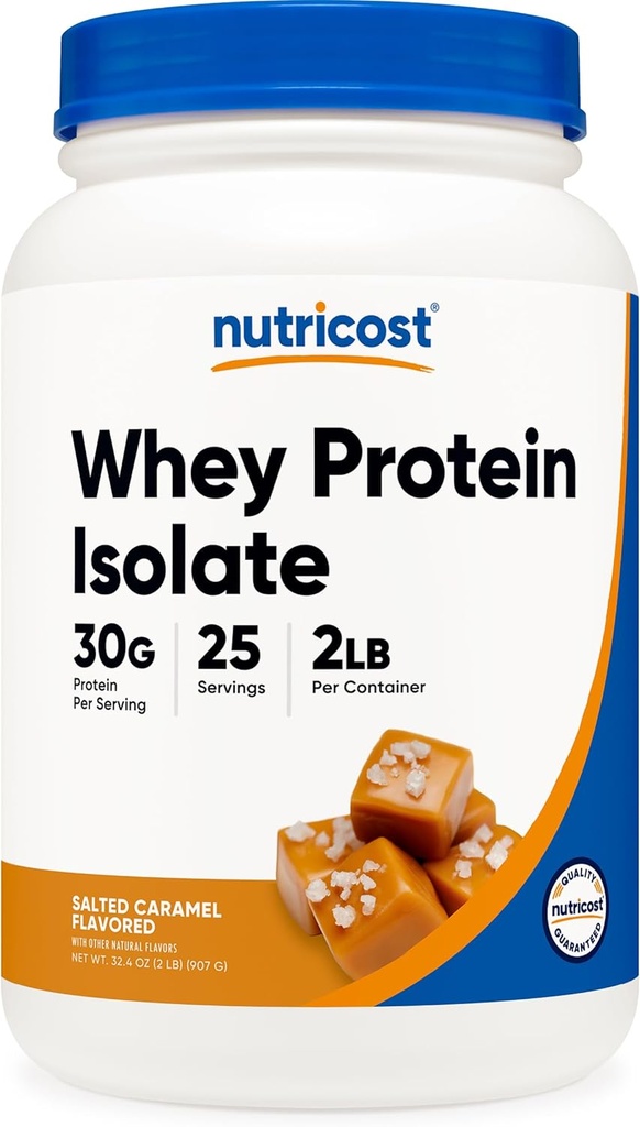 Nutricost Whey Protein Isolate (Saltet Caramel) 2LBS