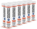 Præcision Hydration Electrolyte Tablets - Multi Strength Effervescent Hydration Tablets - Combat Cramp - Lav kalorie, Gluten Free, Vegan / Vegetar Friendly (12 rør, 1000 mg / l - Orange Tube)