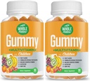 Kids Vitaminer - Komplet Daglige Essentials Childrens multivitamin og mineraler til Samlet Wellness, 90 Gummies Kosttilskud Frugtsmag, Ingen Kunstig Sukker, Mælk og Gluten Free (2)