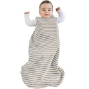 Woolino Merino uld og økologisk bomuld baby sovepose - 4 Sæson Classic Sleep Sack for Baby - Two-Way lynlås sovepose til Baby og Toddler - 0-6 måneder - Jorden