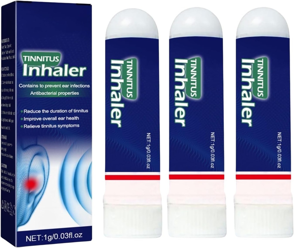 3 Pcs Echo Ease Tinnitus Inhaler, Echo Ease for Ear Ringing, Echo Ease Nose Inhaler til Tinnitus