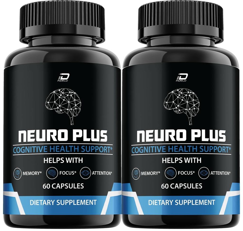 Neuro Plus Brain Supplement, NeuroPlus til hukommelse formel, Nero Plus PQQ til at reducere de negative virkninger af Brain Fog, Neuro + kognitiv funktion, Nuero Plus anmeldelser (2 Pack - 120 Kapsler)