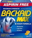 Backaid Max Caplets, 28 Greve (pakke med 4)