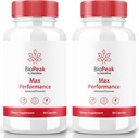 NutraRize (2 Pack) Biopeak Mænd Enhancement piller, Biopeak mandlige kapsler, Alle naturlige supplement til Max ydeevne og samlede sundhed, Officiel Bio Peak Pastillas Anmeldelser (120 Kapsler)