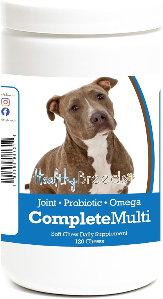 Sunde racer Pit Bull Alt i én Multivitamin Soft Chew 120 Tæl