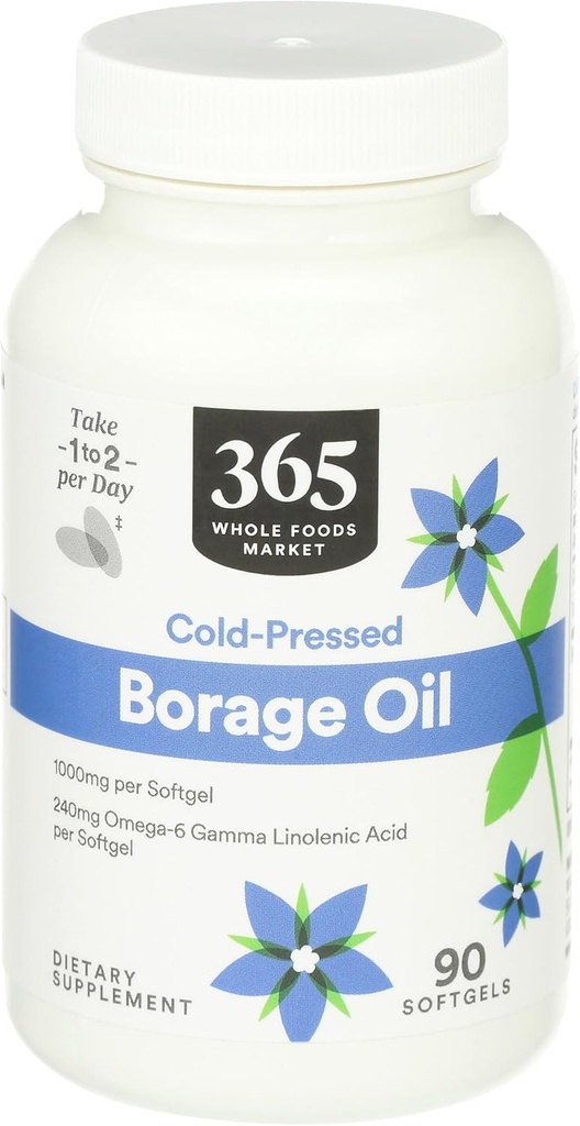 365 af Whole Foods Market, Borage Oil, 90 Greve