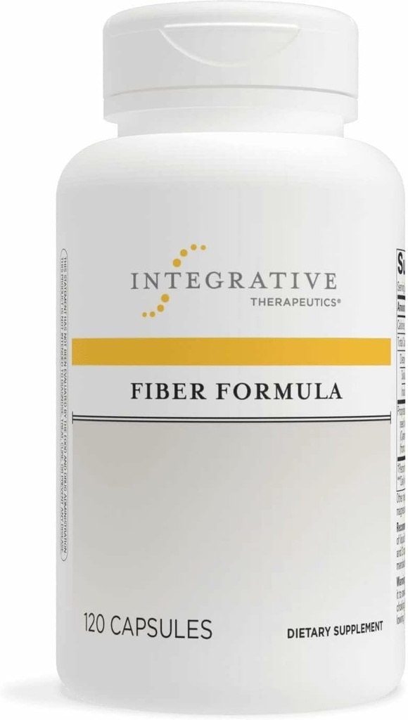 Integrative Therapeutics Fiber Formel - Colon Support Supplement for sund fordøjelse * - God kilde til kostfibre til Gut Health Support * - Dairy- Free & Vegan - 120 Kapsler (24 Servere)