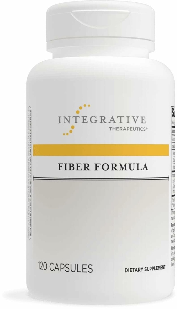 Integrative Therapeutics Fiber Formel - Colon Support Supplement for sund fordøjelse * - God kilde til kostfibre til Gut Health Support * - Dairy- Free & Vegan - 120 Kapsler (24 Servere)
