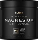 ELMNT Triple Sleep Magnesium Threonate w. Apigenin, Theanin & Magtein Magnesium L- Threonate - High Absorption Magnesium Supplement kapsler til mænd og kvinder Magnesiumpulverpiller