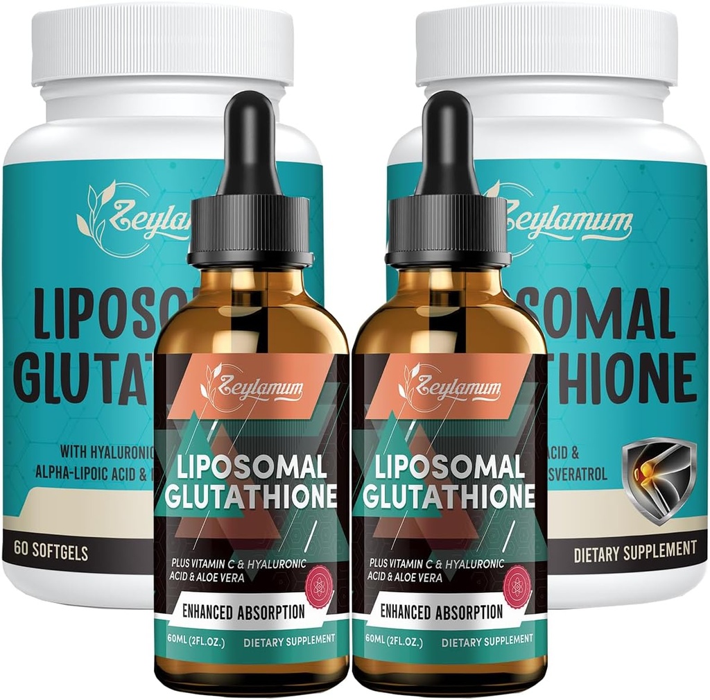 Liposomal Glutathione 2 Pack & Liposomal Glutathione Liquid 2 Pack