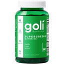 Goli SuperGreen Vitamin Gummy - 60 Greve - Essentielle vitaminer og mineraler - Plante-baseret, Vegan, Gluten- Free & Gelatine Free - Sundhed indefra, pakke med 1