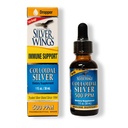 Natural Path Silver Wings Kolloid Sølv 500PPm, Amber Brown Liquid immunforsvar, 1 Fl Oz (pakke med 1)