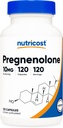 Nutricost Pregnenolone 10mg, 120 Capsules - Non-GMO, Gluten Free, Vegetarian Capsules
