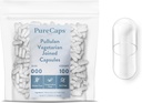 PureCaps USA - Tomme Vegetar Vegan Pullulan Pill Kapsler Størrelse 000 • 124; 1.000 Forenede Pills • 124; Ryd • 124; Non- GMO Certificeret • 124; SLS, Gluten, Konserveringsfri