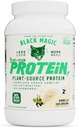 Black Magic Plant- Source 100% Vegansk Protein - Keto, Lavsukker, Dairy Free Protein - Pre / Post Workout - Vanilla Ice Cream - 20g Protein - 2 LB