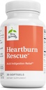 Terry naturligt Heartburn Rescue - Kosttilskud til hjælpesyre fordøjelsesbesvær Relief - fordøjelsesstøtte med D-Limonene & Sea Buckthorn - Aids Occasional Heartburn Relief - 30 Softgels