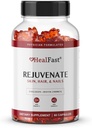 HealFast forynge Vitamin og Mineral Gummy Supplement - Collagen Gummies + Vitamin, Biotin, og Zink - Anti Aging Skønhed & Skin Supplement Klinisk-Studier & Læge Formuleret - 60 Greve