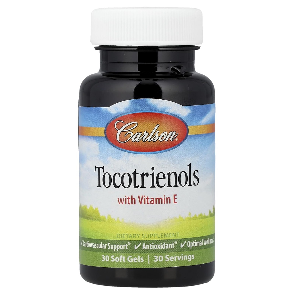 Carlson Labs Tocotrienoler med naturlige vitamin E, 30 Softgels