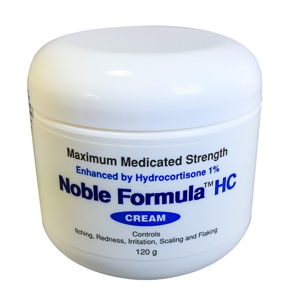 Noble Formel 1% Hydrocortison Cream med .25% Pyrithion Zink (Znp), 4 oz