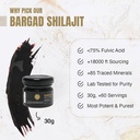 Himalayan Shilajit Resin for Womens against 124; 100% Pure, Gold Grade & Lab Testet Mester124; øger energi, Immunitet & Vitality med Fulvic Acid & 85 + Mineralvand 124; 30g premium wellness