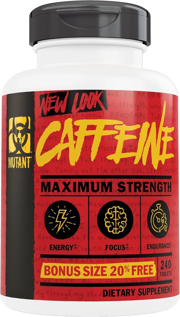 Mutant Koffein 200 tabletter plus 40 gratis