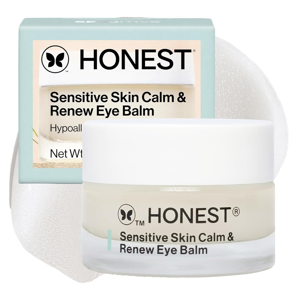 Honest Beauty Sensitive Skin Calm + Renew Eye BALM 124; Fugtgivende + Firming Measures 124; Hypoallergen, Fragrance Free, Vegan Measures 124; 0,5 oz