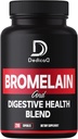 6in1 Bromelain 500mg Supplement - 1000 mg per servering - 210 kapsler med fordøjelsesmæssig helbreds blend som Quercetin, Ingefær, gurkemeje, Papaya - Støtte Samlet sundhed, fordøjelse og immunsystem